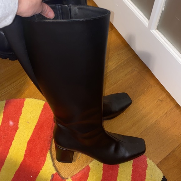 COPY - Alohas black vegan leather knee high boots - Picture 7 of 9